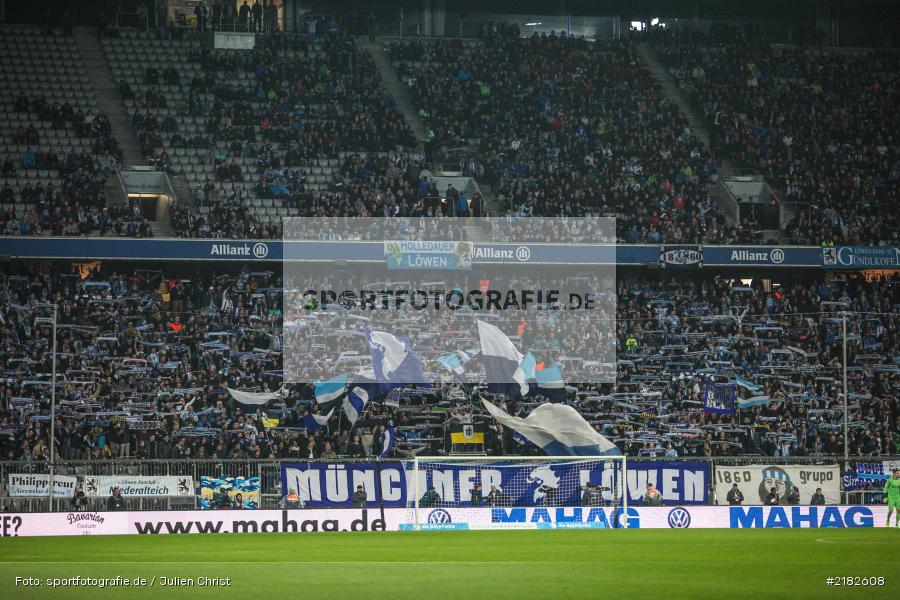 Löwen Fans, Allianz Arena, 17.03.2017, Fussball, 2. Bundesliga, FC Würzburger Kickers, TSV 1860 München - Bild-ID: 2182608 Löwen Fans, Allianz Arena, 17.03.2017, Fussball, 2. Bundesliga, FC Würzburger Kickers, TSV 1860 München - Bild-ID: 2182608