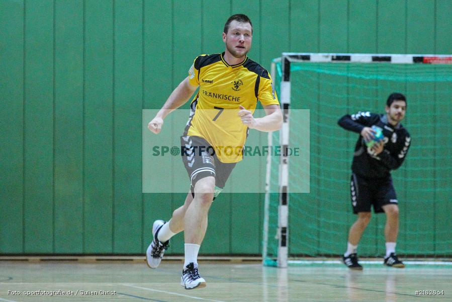 Florian Schmidt, 19.03.2017, Bezirksliga Nord, Handball, TV Königsberg, TSV Karlstadt - Bild-ID: 2182864