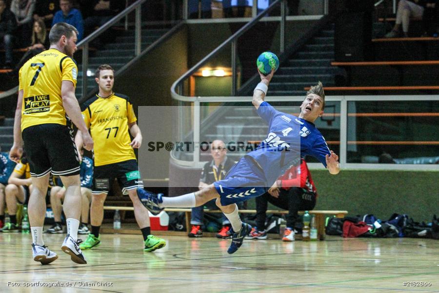 René Böhm, Florian Schmidt, Jonas Holaschke, 19.03.2017, Bezirksliga Nord, Handball, TV Königsberg, TSV Karlstadt - Bild-ID: 2182866