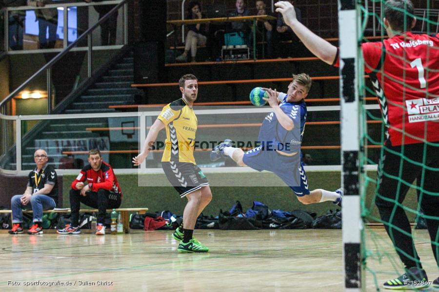 Jonas Holaschke, René Böhm, 19.03.2017, Bezirksliga Nord, Handball, TV Königsberg, TSV Karlstadt - Bild-ID: 2182867