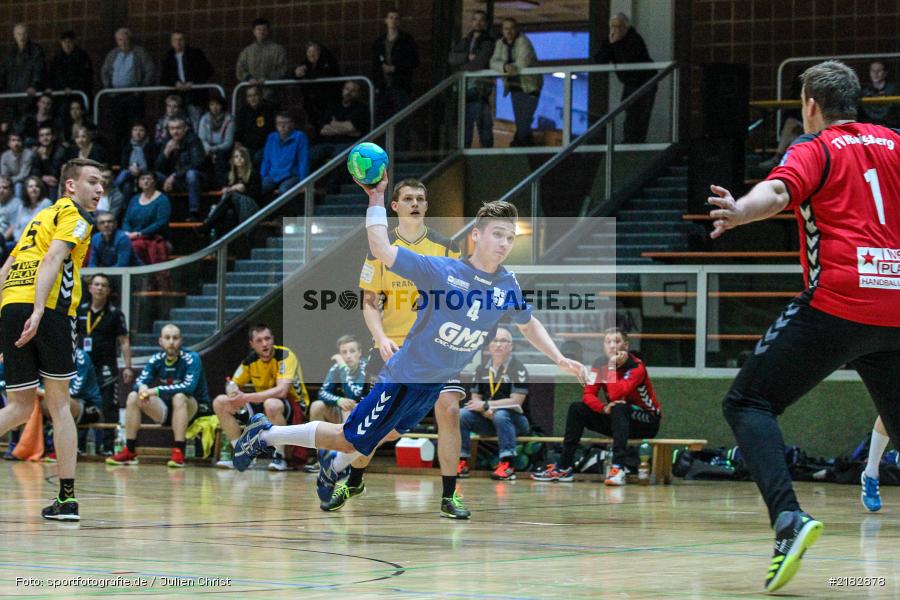 Jonas Holaschke, 19.03.2017, Bezirksliga Nord, Handball, TV Königsberg, TSV Karlstadt - Bild-ID: 2182878