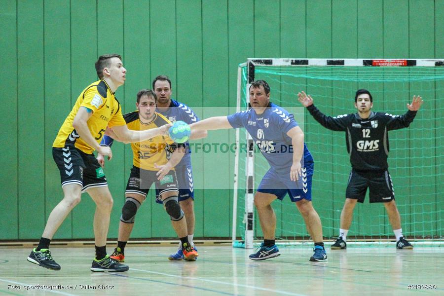 Christian Dunst, Michael Wagner, Alexander Sinner, 19.03.2017, Bezirksliga Nord, Handball, TV Königsberg, TSV Karlstadt - Bild-ID: 2182880