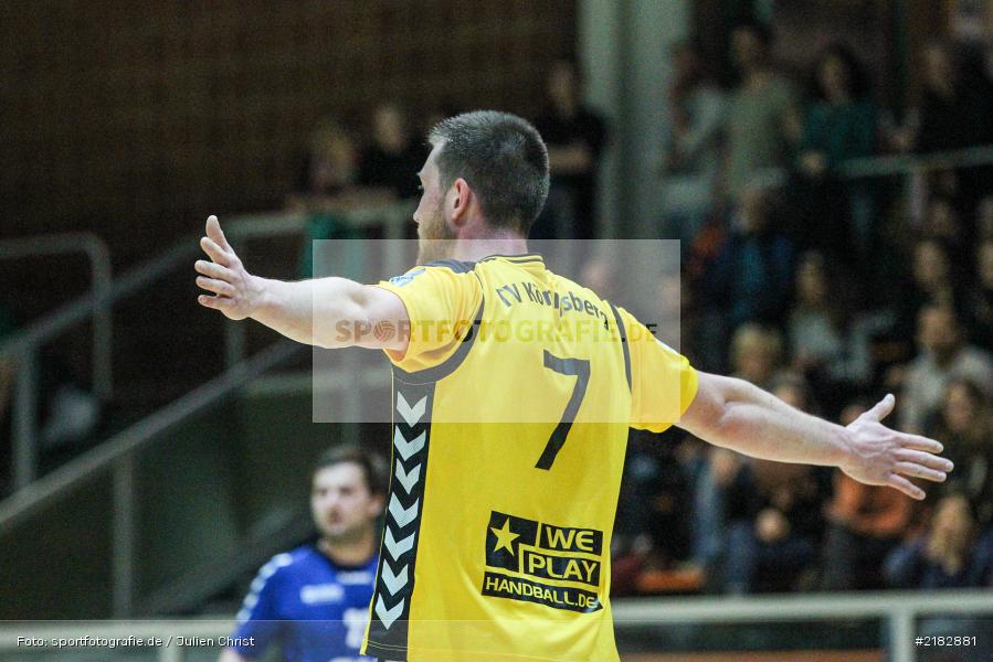 Florian Schmidt, 19.03.2017, Bezirksliga Nord, Handball, TV Königsberg, TSV Karlstadt - Bild-ID: 2182881