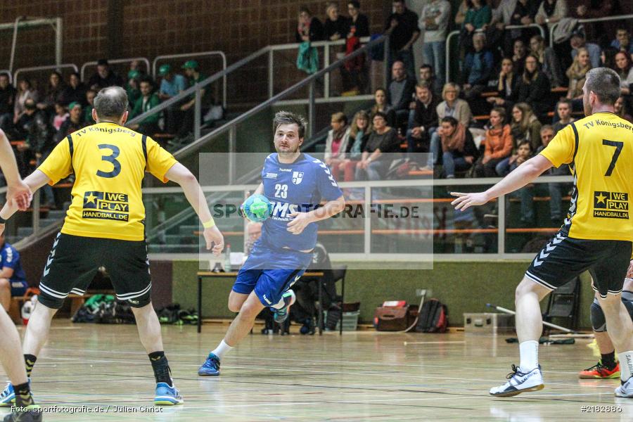 Sebastian Reiss, 19.03.2017, Bezirksliga Nord, Handball, TV Königsberg, TSV Karlstadt - Bild-ID: 2182886