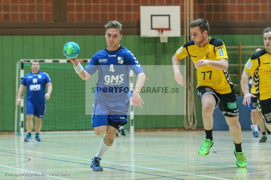 Jonas Holaschke, René Böhm, 19.03.2017, Bezirksliga Nord, Handball, TV Königsberg, TSV Karlstadt - Bild-ID: 2182887