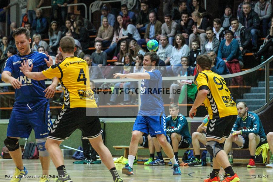 Sebastian Reiss, 19.03.2017, Bezirksliga Nord, Handball, TV Königsberg, TSV Karlstadt - Bild-ID: 2182903