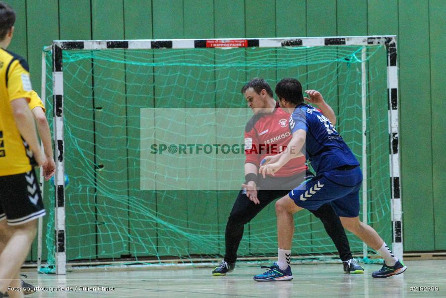 Sebastian Reiss, Tobias Valtenmeier, 19.03.2017, Bezirksliga Nord, Handball, TV Königsberg, TSV Karlstadt - Bild-ID: 2182908