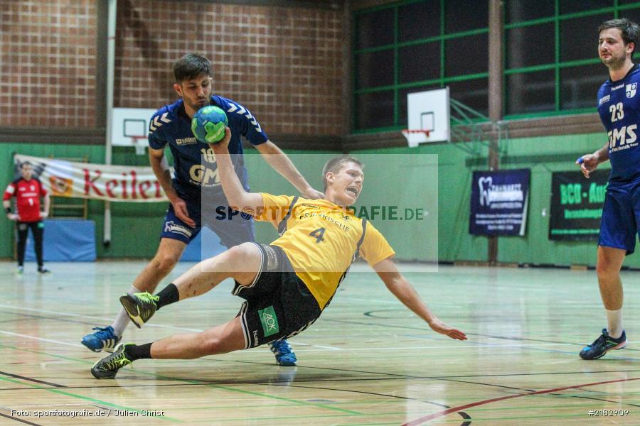 Kevin Rieger, Sebastian Schmid, 19.03.2017, Bezirksliga Nord, Handball, TV Königsberg, TSV Karlstadt - Bild-ID: 2182909