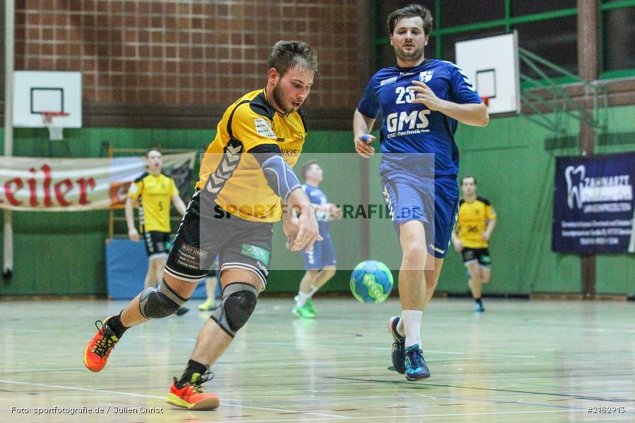 Sebastian Reiss, Felix Käb, 19.03.2017, Bezirksliga Nord, Handball, TV Königsberg, TSV Karlstadt - Bild-ID: 2182913