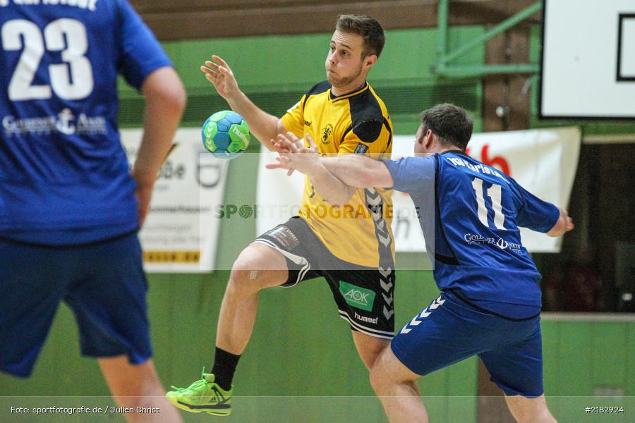 Markus Losert, René Böhm, 19.03.2017, Bezirksliga Nord, Handball, TV Königsberg, TSV Karlstadt - Bild-ID: 2182924