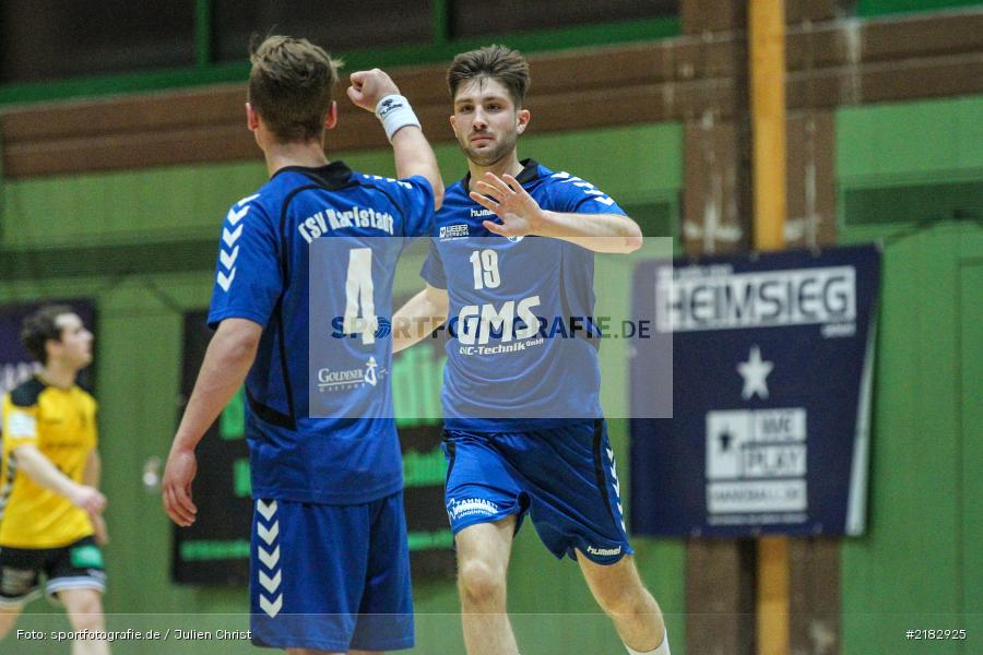 Sebastian Schmid, Jonas Holaschke, 19.03.2017, Bezirksliga Nord, Handball, TV Königsberg, TSV Karlstadt - Bild-ID: 2182925