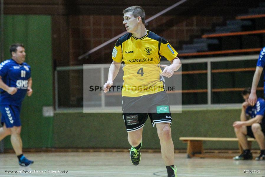Kevin Rieger, 19.03.2017, Bezirksliga Nord, Handball, TV Königsberg, TSV Karlstadt - Bild-ID: 2182930