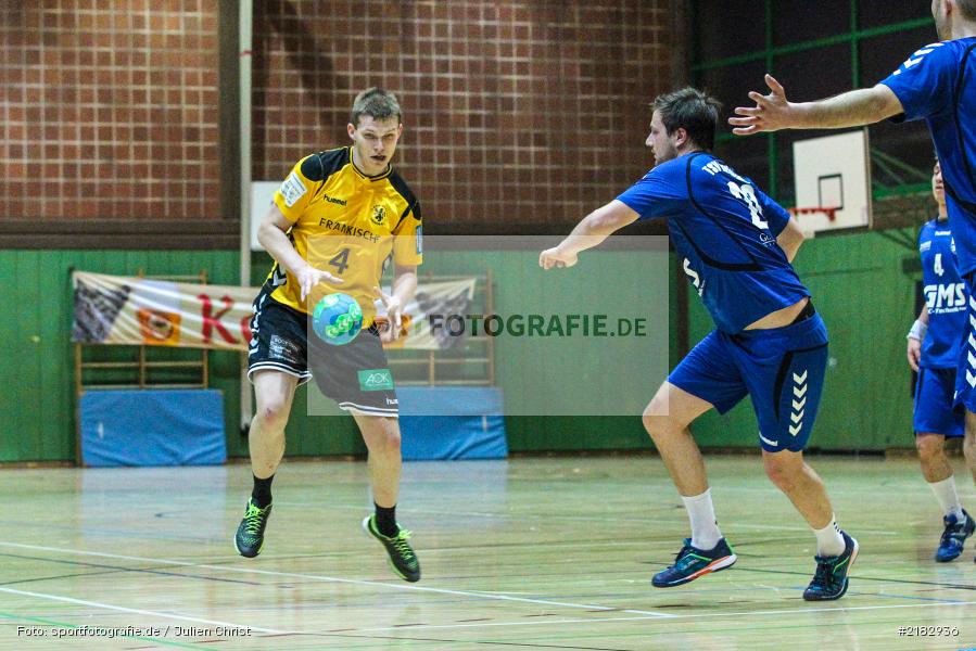 Kevin Rieger, Sebastian Reiss, 19.03.2017, Bezirksliga Nord, Handball, TV Königsberg, TSV Karlstadt - Bild-ID: 2182936