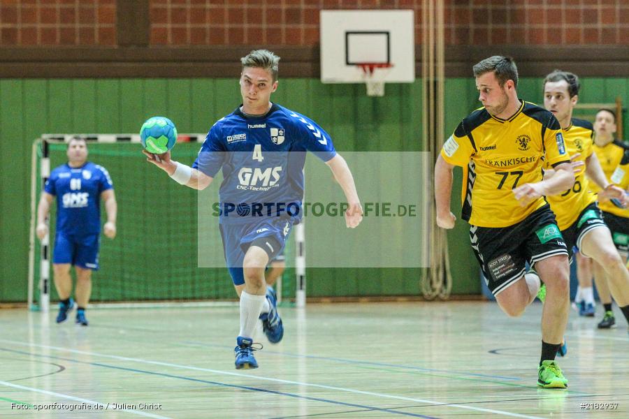 Jonas Holaschke, René Böhm, 19.03.2017, Bezirksliga Nord, Handball, TV Königsberg, TSV Karlstadt - Bild-ID: 2182937