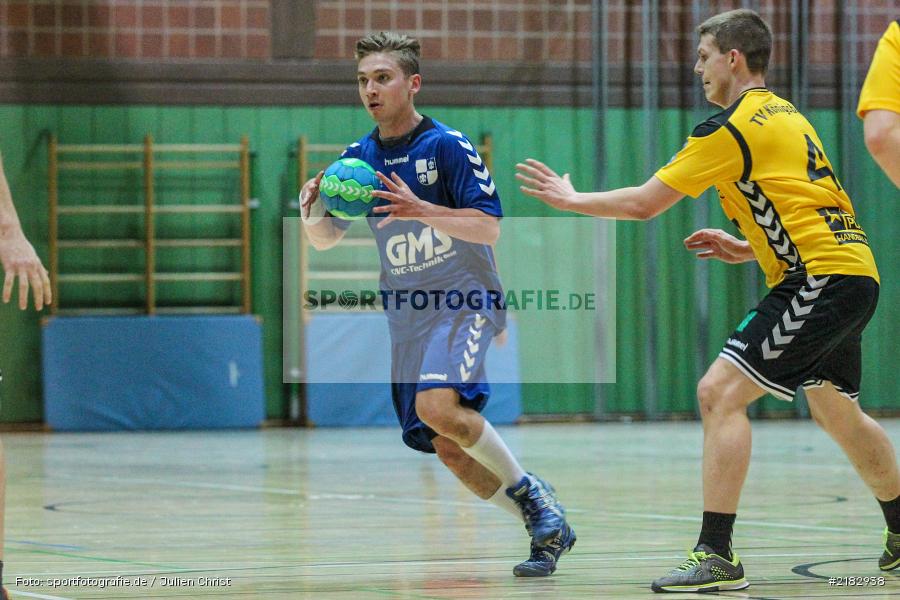 Kevin Rieger, Jonas Holaschke, 19.03.2017, Bezirksliga Nord, Handball, TV Königsberg, TSV Karlstadt - Bild-ID: 2182938