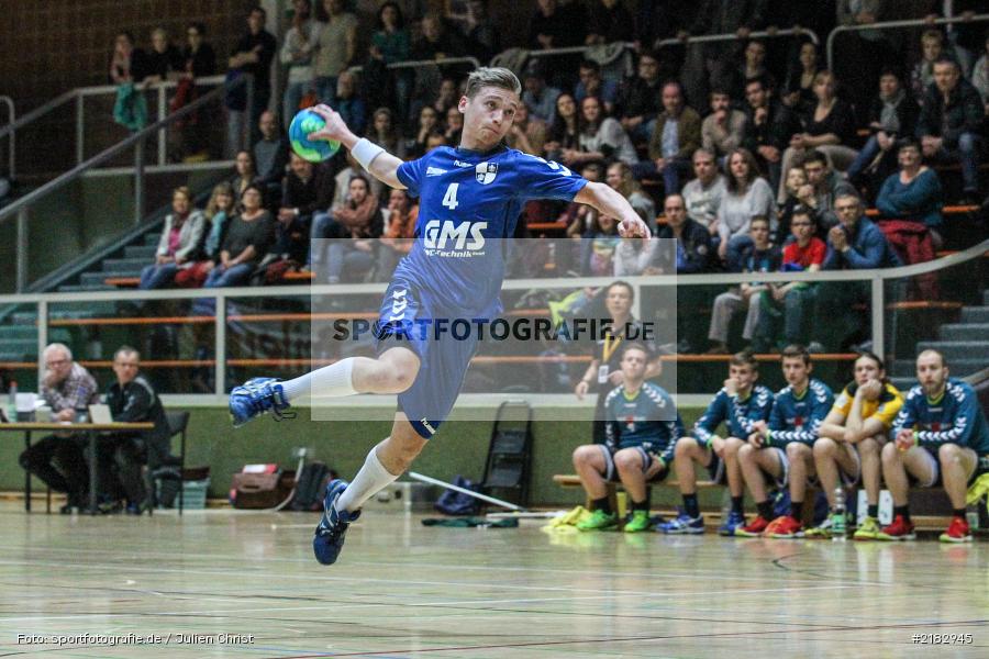 Jonas Holaschke, 19.03.2017, Bezirksliga Nord, Handball, TV Königsberg, TSV Karlstadt - Bild-ID: 2182945