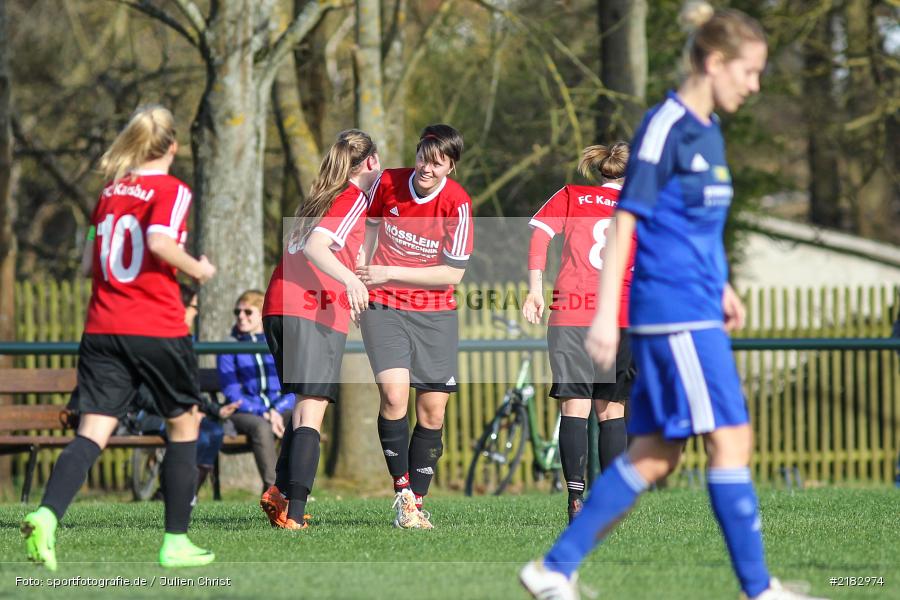 Tamira Stegmann, Angelina Schreck, 25.03.2017, Landesliga Nord (Frauen), Schwabthaler SV (N), FC Karsbach - Bild-ID: 2182974