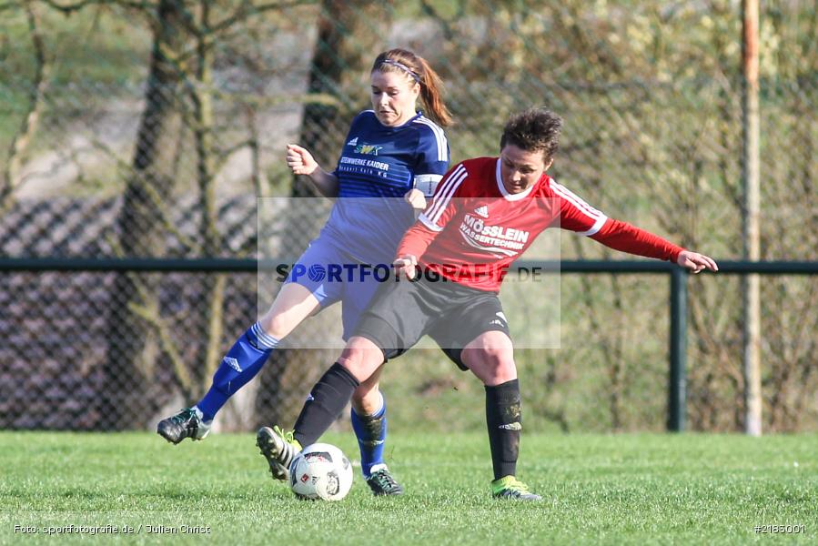 Lisa Kestler, Daniela Siedler, 25.03.2017, Landesliga Nord (Frauen), Schwabthaler SV (N), FC Karsbach - Bild-ID: 2183001