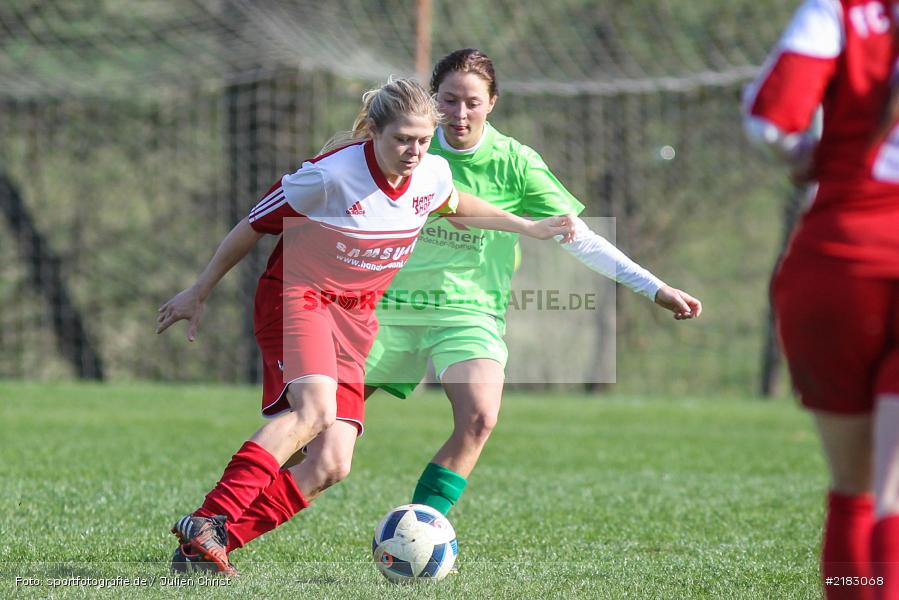 Anna-Lena Wawretschka, Julia Hildenbeutel, 25.03.2017, Bezirksliga Frauen, TSV Nordheim/Rhön, FC Karsbach 2 - Bild-ID: 2183068