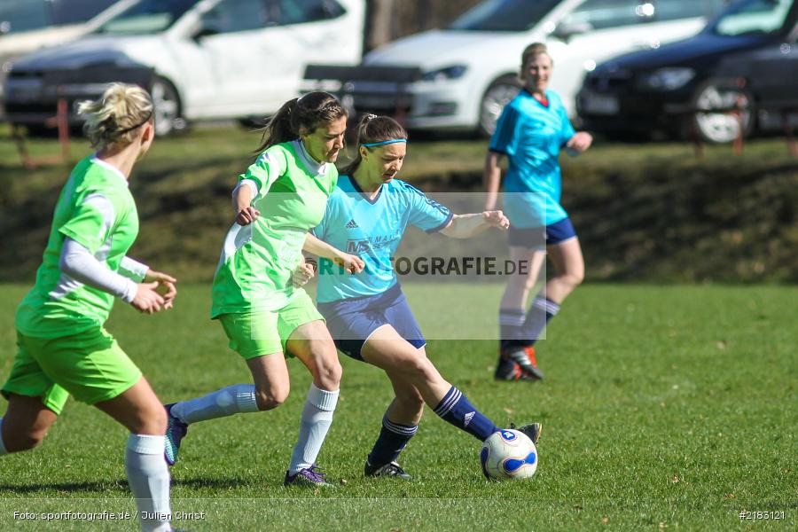 Laura Heinrich, Yvonne Hemmerich, 26.03.2017, Bezirksliga Frauen, (SG) SV Kürnach, SpVgg Adelsberg - Bild-ID: 2183121