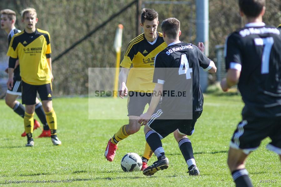 Robin Schindler, Jonas Goebel, 26.03.2017, Kreisklasse Würzburg, FC Karsbach, BSC Aura - Bild-ID: 2183163