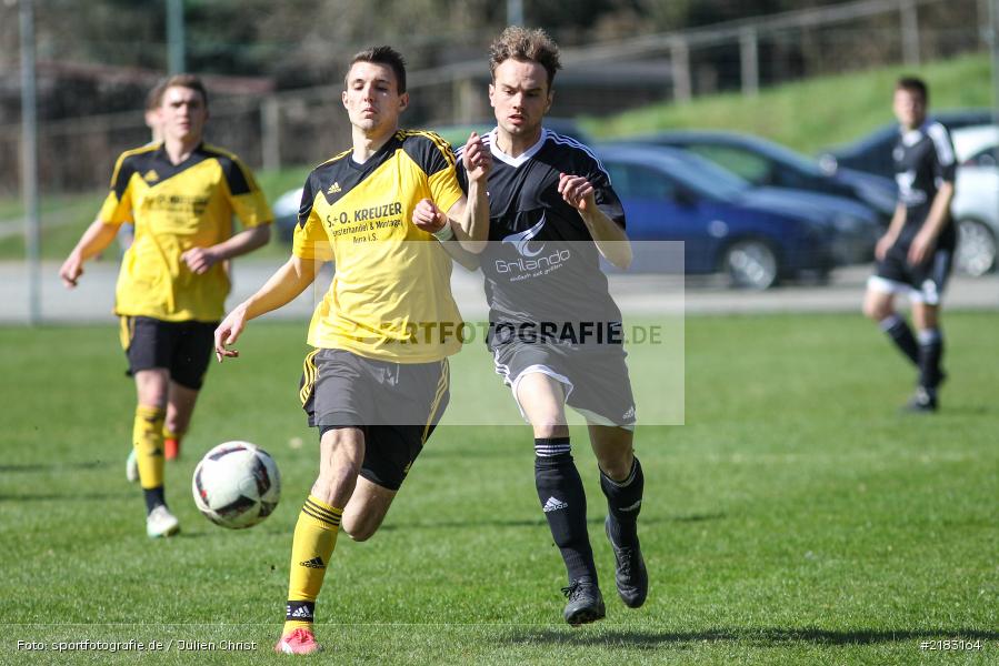 Robin Schindler, Steffen Lochmann, 26.03.2017, Kreisklasse Würzburg, FC Karsbach, BSC Aura - Bild-ID: 2183164