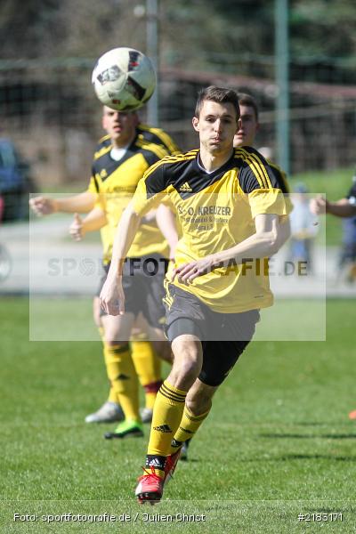 Robin Schindler, 26.03.2017, Kreisklasse Würzburg, FC Karsbach, BSC Aura - Bild-ID: 2183171