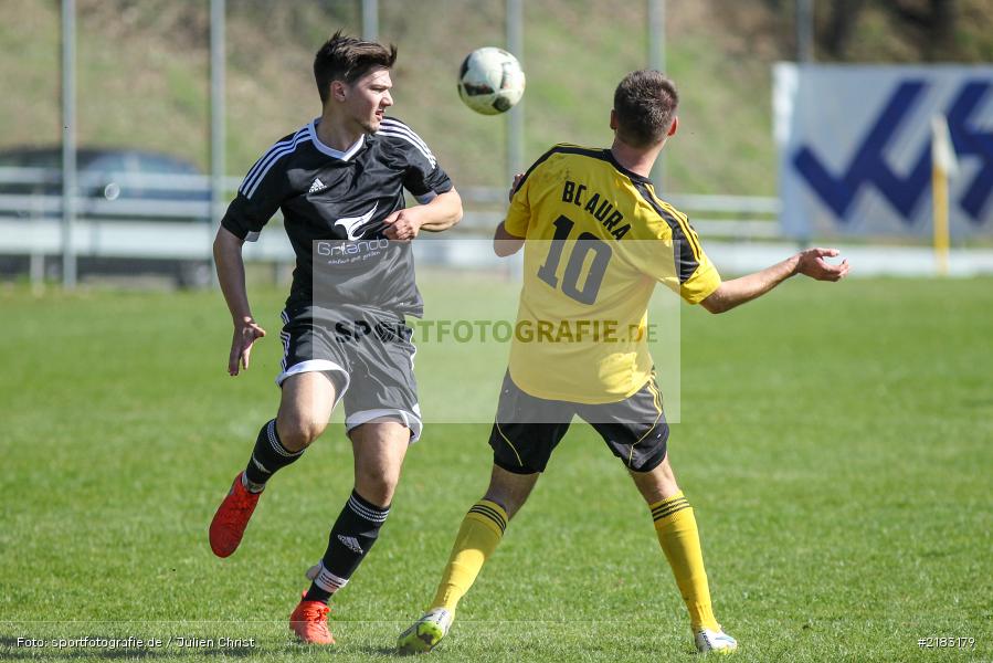Lukas Teske, David Pahls, 26.03.2017, Kreisklasse Würzburg, FC Karsbach, BSC Aura - Bild-ID: 2183179