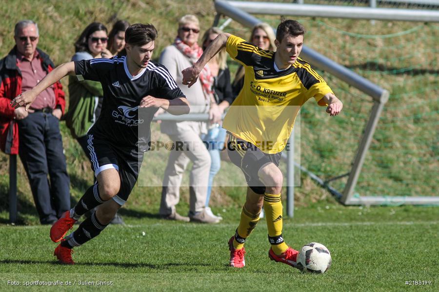 Lukas Teske, Robin Schindler, 26.03.2017, Kreisklasse Würzburg, FC Karsbach, BSC Aura - Bild-ID: 2183199