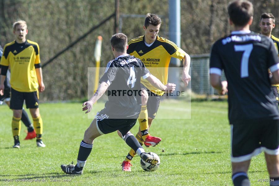 Robin Schindler, Jonas Goebel, 26.03.2017, Kreisklasse Würzburg, FC Karsbach, BSC Aura - Bild-ID: 2183214