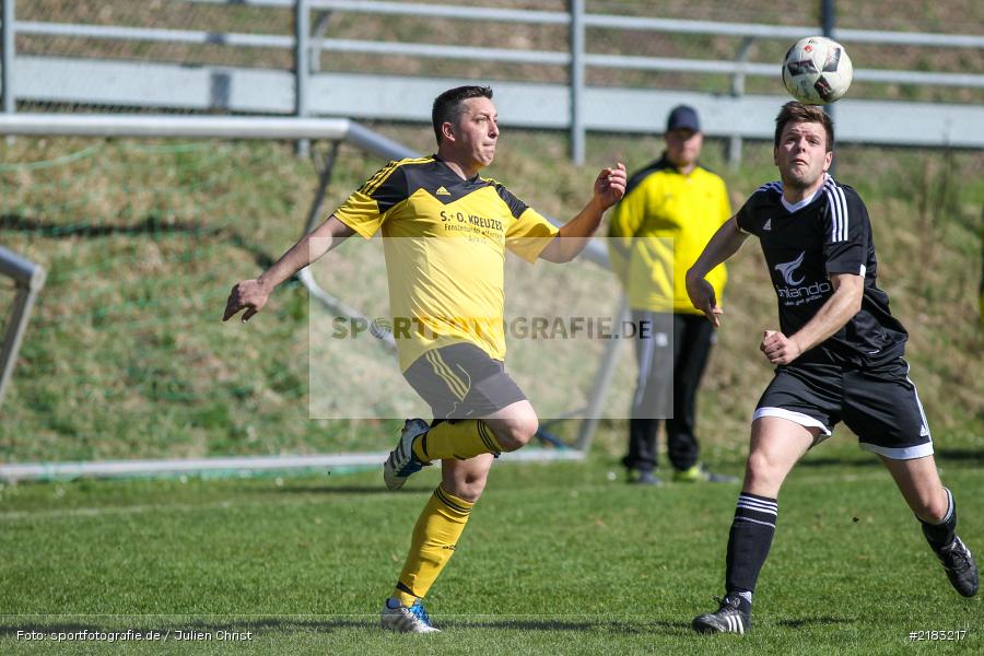 Lukas Hartmann, Andre Deusinger, 26.03.2017, Kreisklasse Würzburg, FC Karsbach, BSC Aura - Bild-ID: 2183217