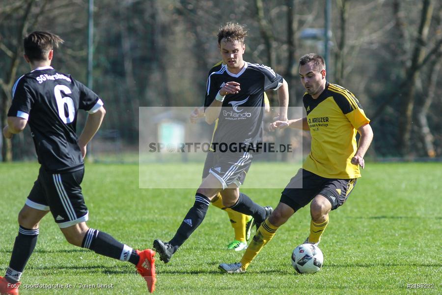 David Pahls, Steffen Lochmann, 26.03.2017, Kreisklasse Würzburg, FC Karsbach, BSC Aura - Bild-ID: 2183222