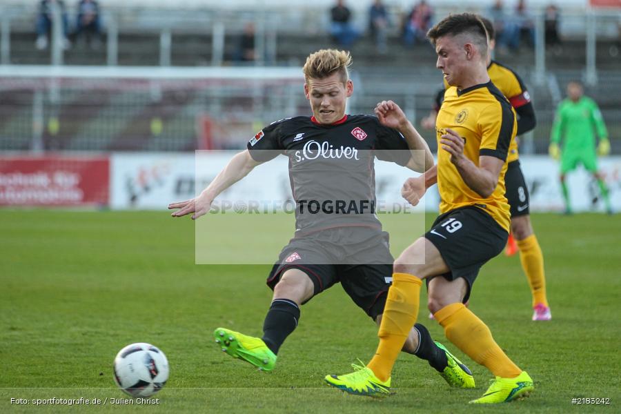 Patrise Gjocaj, Felix Müller, 28.03.2017, flyeralarm Arena, Testspiel, Borussia Fulda, FC Würzbruger Kickers - Bild-ID: 2183242