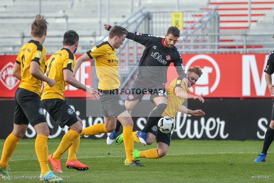 Valdet Rama, Jonas Lembach, 28.03.2017, flyeralarm Arena, Testspiel, Borussia Fulda, FC Würzbruger Kickers - Bild-ID: 2183246