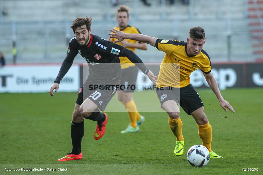 Daniel Nagy, Patrise Gjocaj, 28.03.2017, flyeralarm Arena, Testspiel, Borussia Fulda, FC Würzbruger Kickers - Bild-ID: 2183250