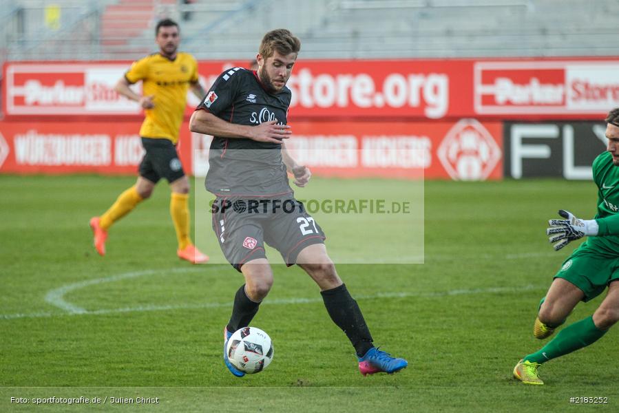 Marco Königs, 28.03.2017, flyeralarm Arena, Testspiel, Borussia Fulda, FC Würzbruger Kickers - Bild-ID: 2183252