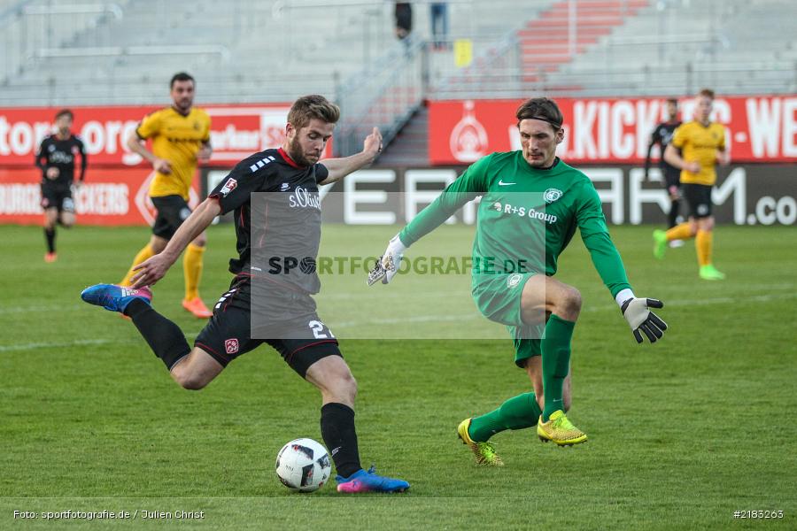 Marco Königs, Kenan Mujezinovic, 28.03.2017, flyeralarm Arena, Testspiel, Borussia Fulda, FC Würzbruger Kickers - Bild-ID: 2183263