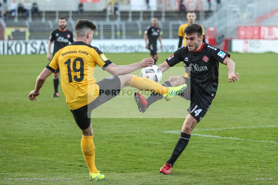 Joannis Karsanidis, Patrise Gjocaj, 28.03.2017, flyeralarm Arena, Testspiel, Borussia Fulda, FC Würzbruger Kickers - Bild-ID: 2183264