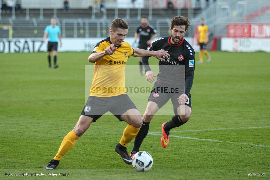 Matija Poredski, Daniel Nagy, 28.03.2017, flyeralarm Arena, Testspiel, Borussia Fulda, FC Würzbruger Kickers - Bild-ID: 2183280