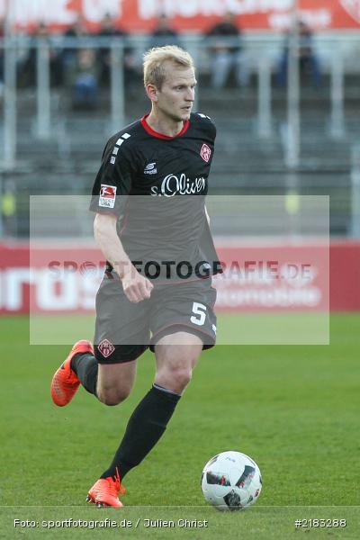 Clemens Schoppenhauer, 28.03.2017, flyeralarm Arena, Testspiel, Borussia Fulda, FC Würzbruger Kickers - Bild-ID: 2183288