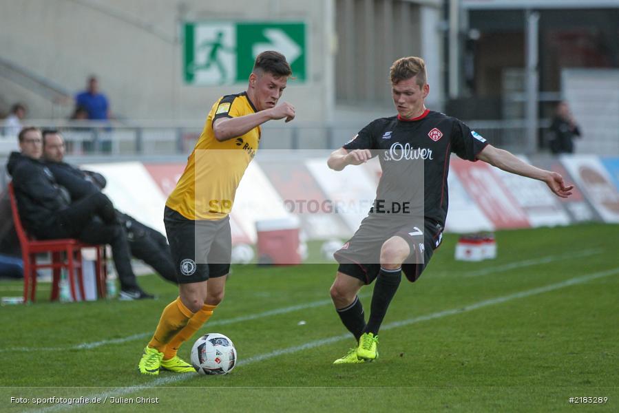 Felix Müller, Patrise Gjocaj, 28.03.2017, flyeralarm Arena, Testspiel, Borussia Fulda, FC Würzbruger Kickers - Bild-ID: 2183289