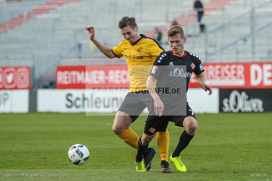 Felix Müller, 28.03.2017, flyeralarm Arena, Testspiel, Borussia Fulda, FC Würzbruger Kickers - Bild-ID: 2183291