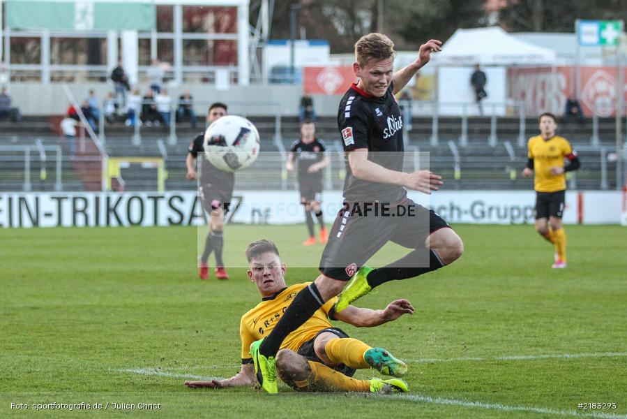 Felix Müller, Patrise Gjocaj, 28.03.2017, flyeralarm Arena, Testspiel, Borussia Fulda, FC Würzbruger Kickers - Bild-ID: 2183293
