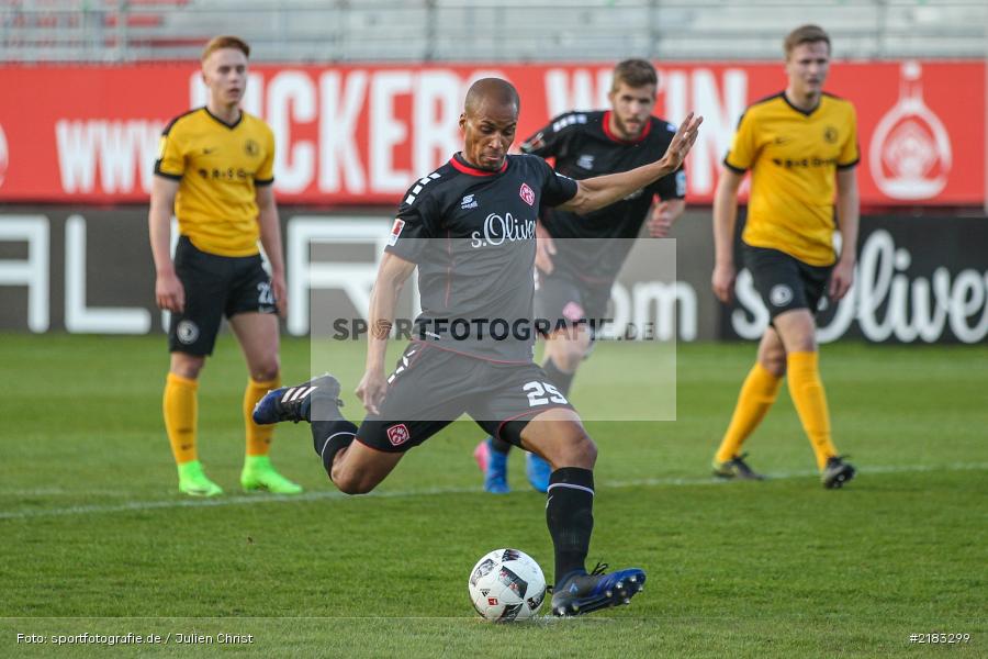 David Pisot, 28.03.2017, flyeralarm Arena, Testspiel, Borussia Fulda, FC Würzbruger Kickers - Bild-ID: 2183299