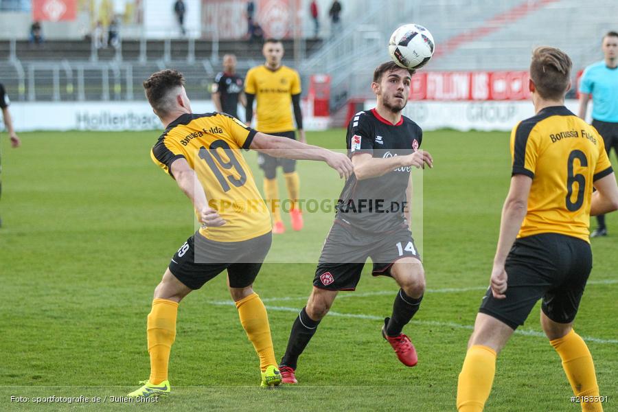 Joannis Karsanidis, Patrise Gjocaj, 28.03.2017, flyeralarm Arena, Testspiel, Borussia Fulda, FC Würzbruger Kickers - Bild-ID: 2183301