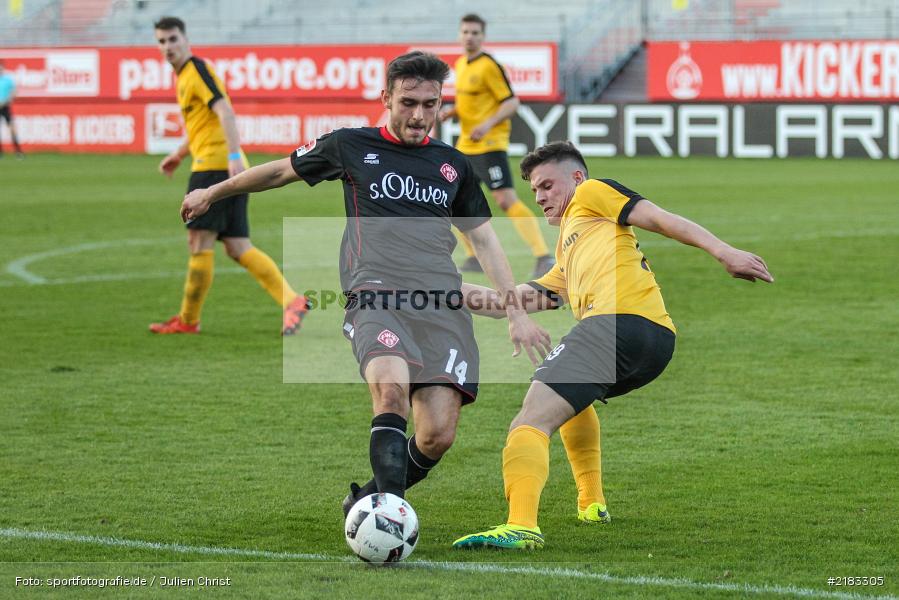 Joannis Karsanidis, Patrise Gjocaj, 28.03.2017, flyeralarm Arena, Testspiel, Borussia Fulda, FC Würzbruger Kickers - Bild-ID: 2183305