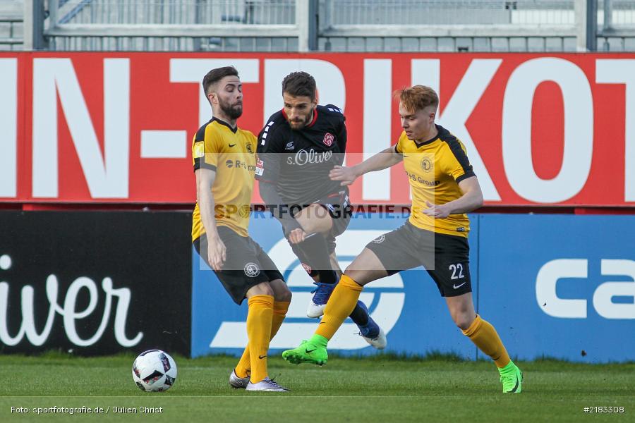 Valdet Rama, Jonas Lembach, 28.03.2017, flyeralarm Arena, Testspiel, Borussia Fulda, FC Würzbruger Kickers - Bild-ID: 2183308