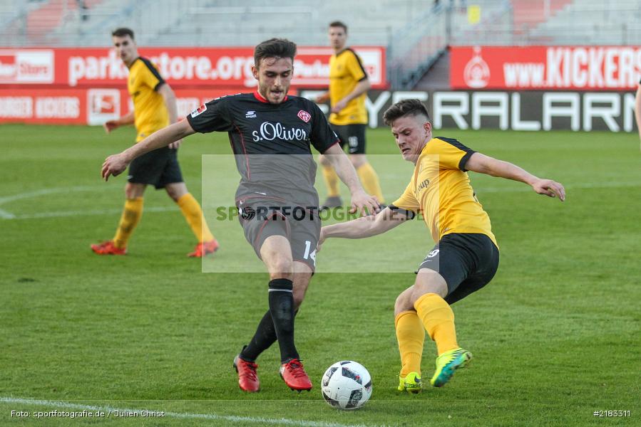 Joannis Karsanidis, Patrise Gjocaj, 28.03.2017, flyeralarm Arena, Testspiel, Borussia Fulda, FC Würzbruger Kickers - Bild-ID: 2183311