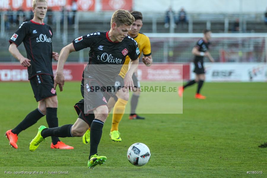 Felix Müller, 28.03.2017, flyeralarm Arena, Testspiel, Borussia Fulda, FC Würzbruger Kickers - Bild-ID: 2183313