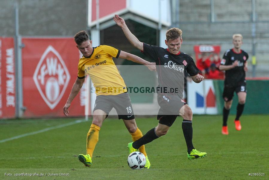 Felix Müller, Patrise Gjocaj, 28.03.2017, flyeralarm Arena, Testspiel, Borussia Fulda, FC Würzbruger Kickers - Bild-ID: 2183321